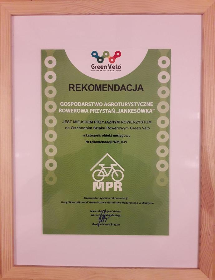 Gospodarstwo Agroturystyczne Rowerowa Przystan "Jankesowka" Lidzbark Warminski Ngoại thất bức ảnh